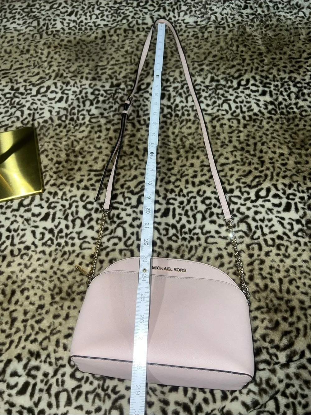 Michael Kors Light Pink Dome Crossbody Bag